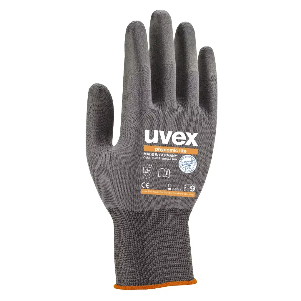uvex phynomic lite Mechanical use 60040 EN388 (2121X) Food standard approved PPE Safety Gloves