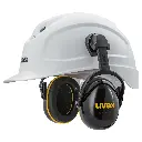 uvex K20H dielectric helmet earmuffs for medium noise areas. Dielectric earmuffs for use with the uvex pheos E helmet, ensures safety during electrical work. SNR30dB