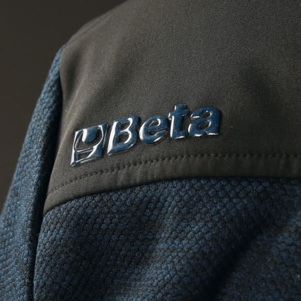 Beta Tools 7637B Technical fleece hoodie with softshell fabric inserts XS, S, M, L, XL, XXL, XXXL