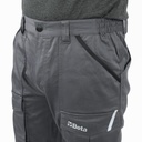 BETA Tools 7930MG Work trousers, multipocket style, 100% cotton, grey