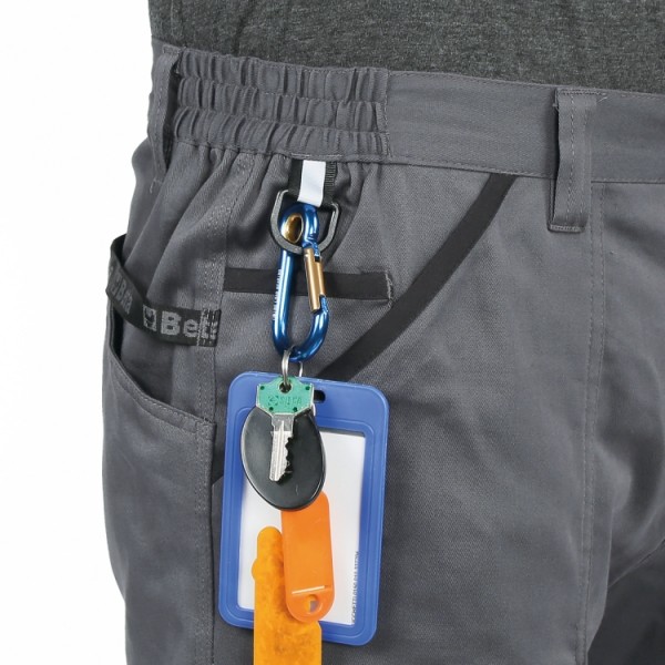 BETA Tools 7930MG Work trousers, multipocket style, 100% cotton, grey