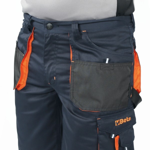 BETA Tools 7861B Work Bermuda shorts, lightweight, blue