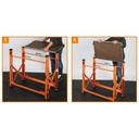 BETA Tools C56PL O Folding Workbench, Light Version 18.5kg, Compact, 200kg Load Capacity, 800x500mm Worktop