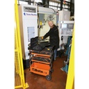 BETA Tools C27S Folding tool trolley for outdoor jobs, 2 drawers, Thermoplastic worktop with 6 built-in tool trays