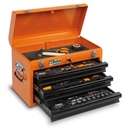 Beta Tools BW 2200E/21 Portable tool chest with assortment of 159 tools, integrated soft foam tray. Wrenches, pliers, nippers, knives