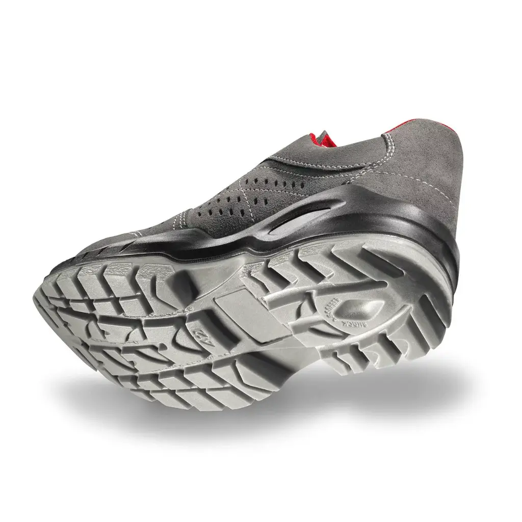 uvex Heckel SUXXEED S1P LOW perforated safety shoes, Ultra lightweight, Breathable perforated velour leather, Metal-free midsole and toe cap, 5-12