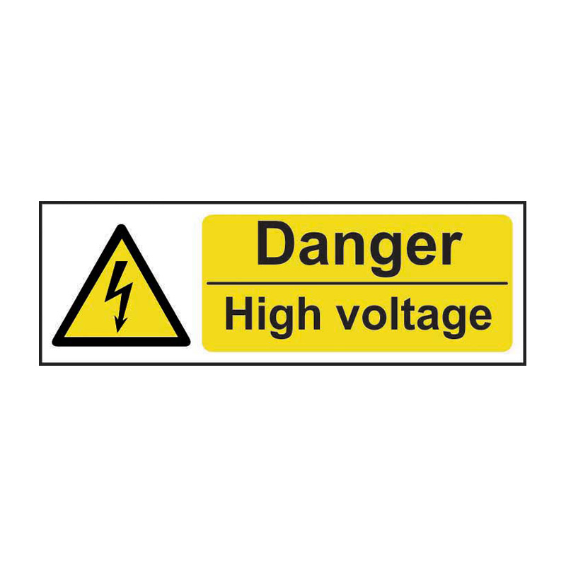 Danger High voltage - SAV (600 x 200mm)