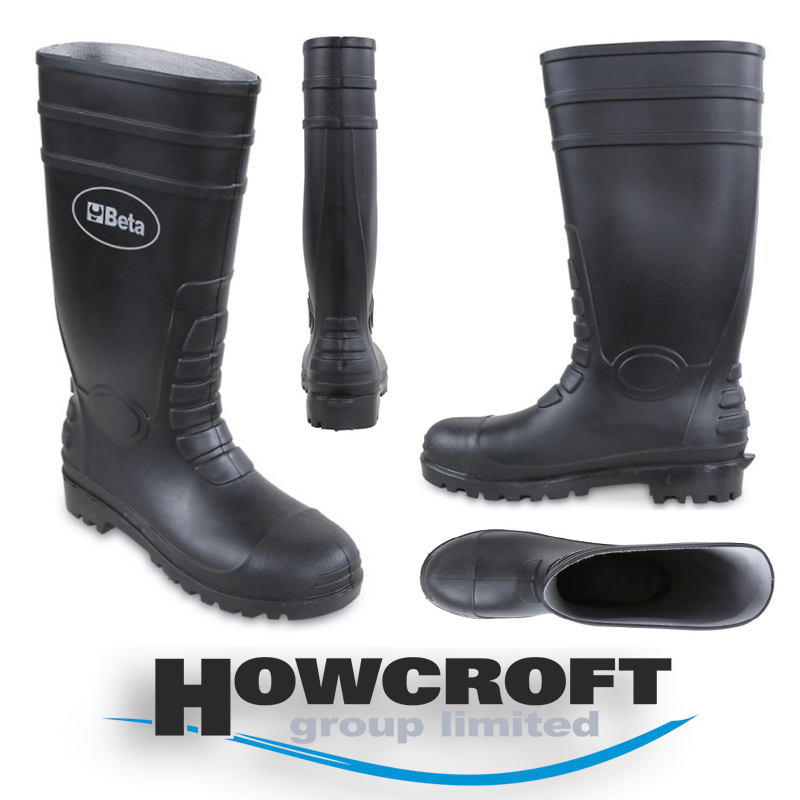 BETA Tools 7328N The perfect safety wellington boot for extreme work conditions, Black, UK 5-12