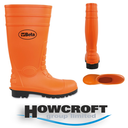 BETA Tools 7328A The perfect "high visibility" safety wellington boot for extreme work conditions, Orange, UK 5-12.