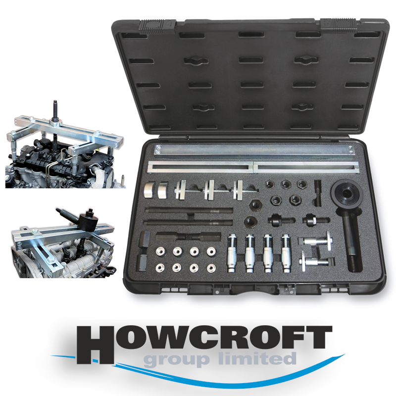 Beta Tools 1462/KI Assortment of common rail diesel injector pullers - Mechanical and hydraulic operation