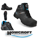 uvex Heckel MACCROSSROAD 3.0 HIGH with BOA® Fit System PPE Safety Boots, Water-resistant full-grain leather, Rubber-coated toe, Metal-free midsole and toe cap, 3.5-13
