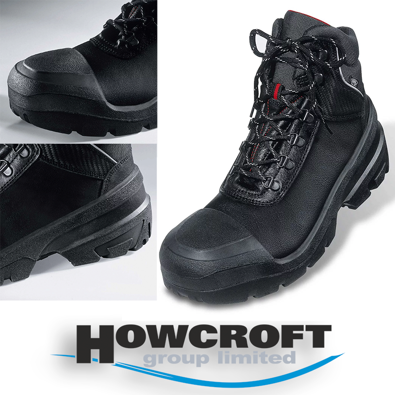 uvex 84012 quatro pro S3 SRC lace-up PPE safety boots, steel toe, heel cap, scuffcap, water-repellant, extra wide fit, UK 6-16 64034000