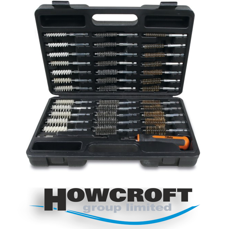 Beta Tools 960PI/K36 Kit of brushes for cleaning injector seats, 1/4" DIN 3126 E6,3