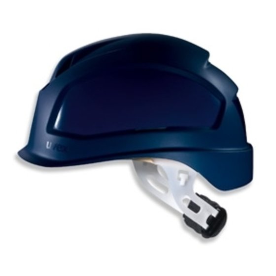 uvex pheos E-S-WR Short brim. Size 52 to 61 cm. Euroslot adapter for attaching earmuffs and uvex pheos visor. Six-point textile band attachment. Ideally suited to electrical work. PPE Safety Helmet