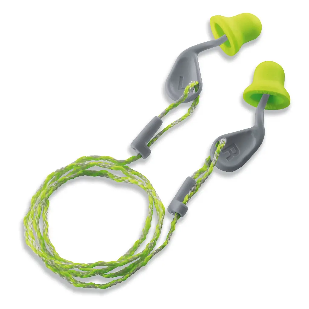 uvex xact-fit planet disposable reusable corded earplugs size S in mini box (cardboard) Extremely easy fitting PPE Hearing Protection (50 pairs)