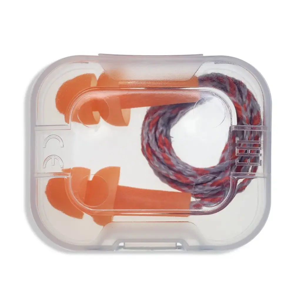 uvex whisper reusable corded plug in mini box (plastic). Complete with hygiene box for easy storage between uses. PPE Hearing Protection. 50 pairs