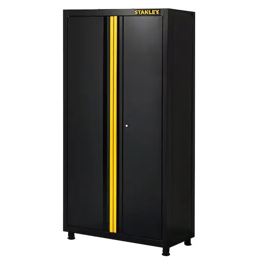 STST97957-1 STANLEY® Heavy-Duty Steel 2-Door Foldable Tall Cabinet with INTERNAL KEYED LOCKING SYSTEM for Workshop / Garage / Office / Factory