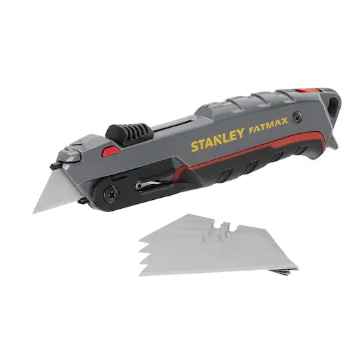 0-10-242 STANLEY® FATMAX® Self-Retracting Safety Utility Knife With 5 Blades 