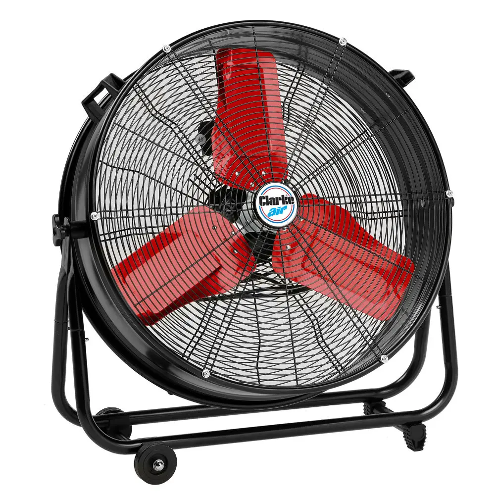 Clarke 3230444 CAM20R 20" High Output Orbital Drum Fan (230V) - 360° tilting and rotating