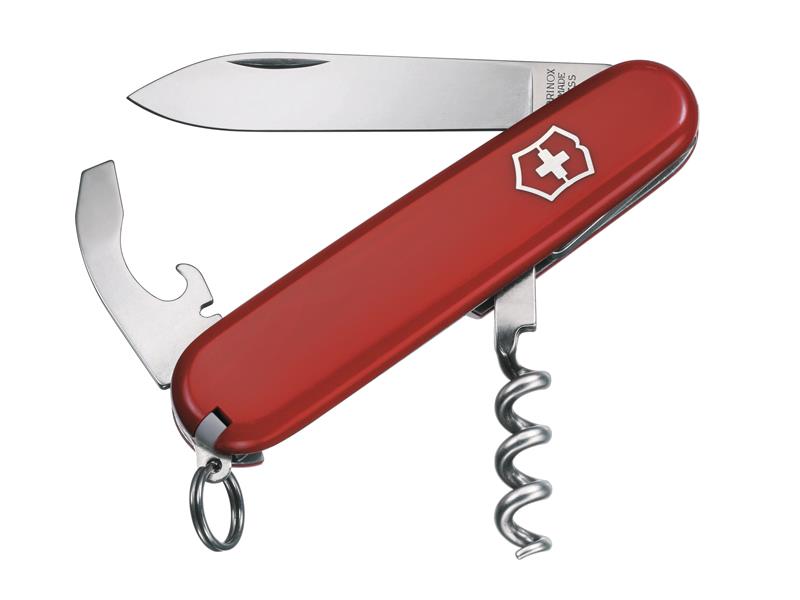 Waiter Swiss Army Knife Red Blister Pack