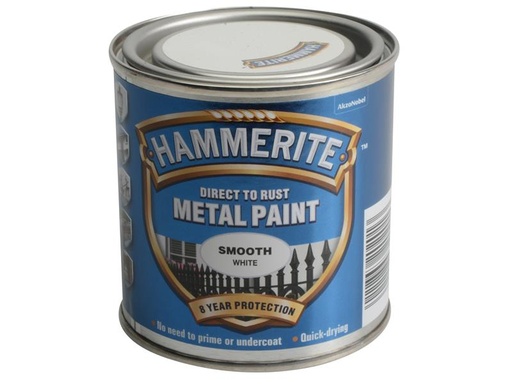 [HMMSFW250] Direct to Rust Smooth Finish Metal Paint White 250ml