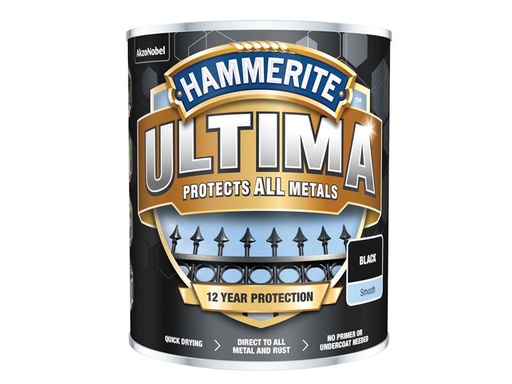 [HMMUMSBL750] Ultima Metal Paint Smooth Black 750ml