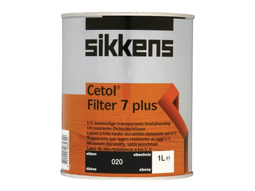 [SIKCF7PE1L] Cetol Filter 7 Plus Translucent Woodstain Ebony 1 litre