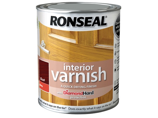 [RSLINGTE750] Interior Varnish Quick Dry Gloss Teak 750ml