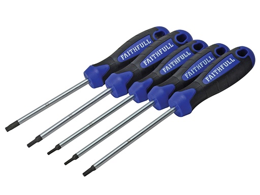 [FAISDTSET5] Star (Torx) Head Screwdriver Set, 5 Piece