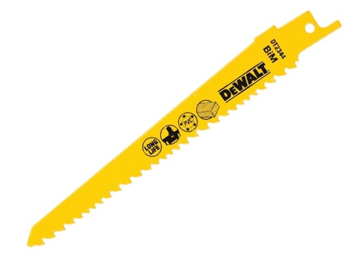 [DEWDT2344QZ] Bi-Metal Reciprocating Blade for Wood Cordless 152mm Pack of 5