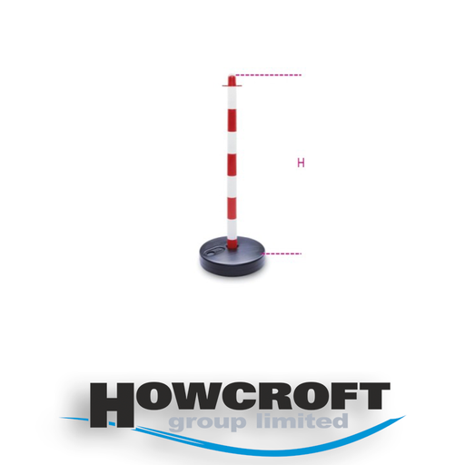 [7104 90] BETA Tools 7104 90 Plastic Posts with fillable bases (for Plastic Barrier Chain) 90cm Height