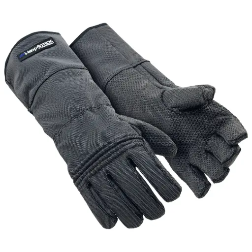 [HexArmor® Hercules® 400R6E] uvex 60634 HexArmor® Hercules® 400R6E PPE Safety Gloves - Highest cut and puncture resistance available. Gauntlet cuff & Silicone grip