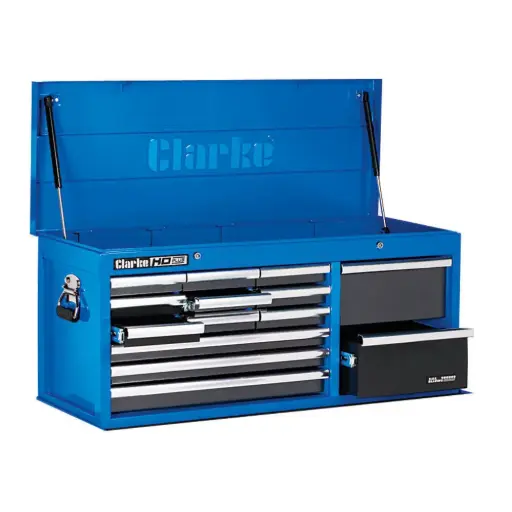 [CBB224BLC] Clarke 7638076 CBB224BLC Extra Large HD Plus 14 Drawer Tool Chest