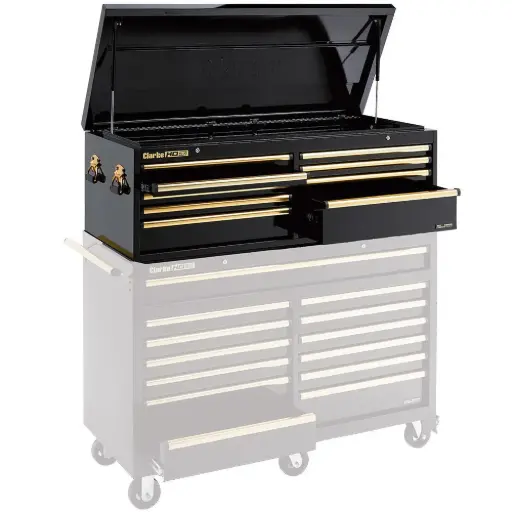 [CBB231BGC] Clarke 7638112 CBB231BGC Extra Large HD Plus 9 Drawer Tool Chest (Black & Gold)